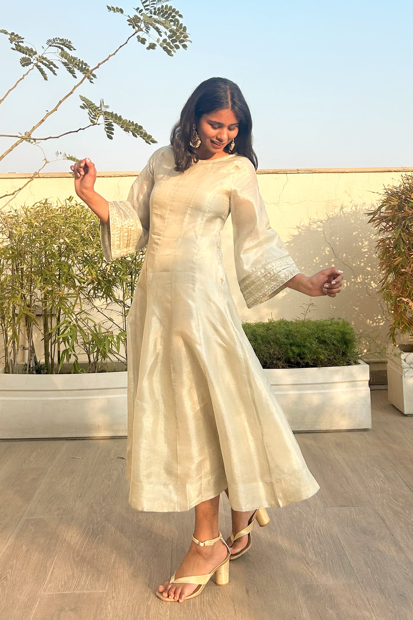 Tara Silver Anarkali