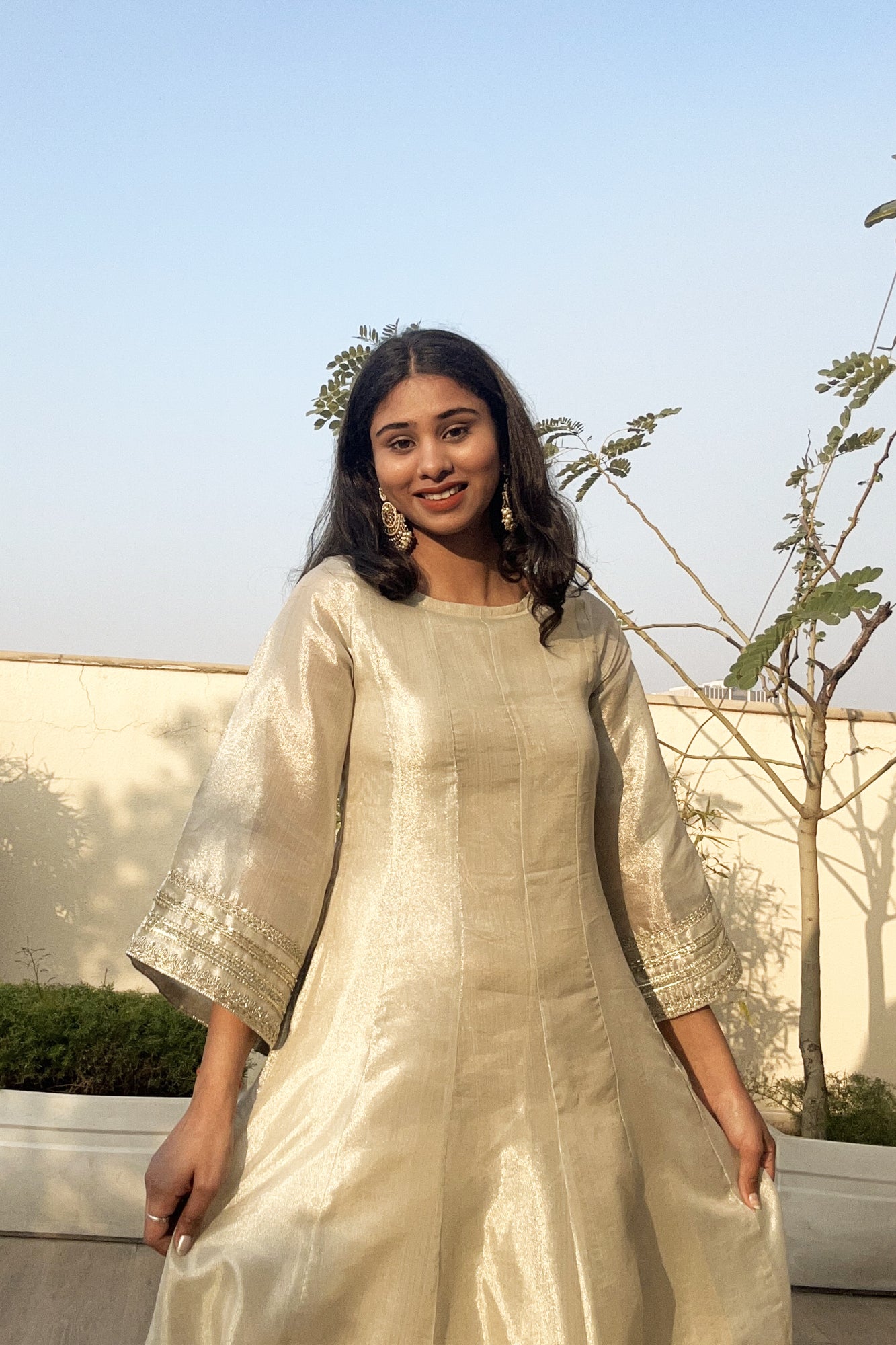 Tara Silver Anarkali