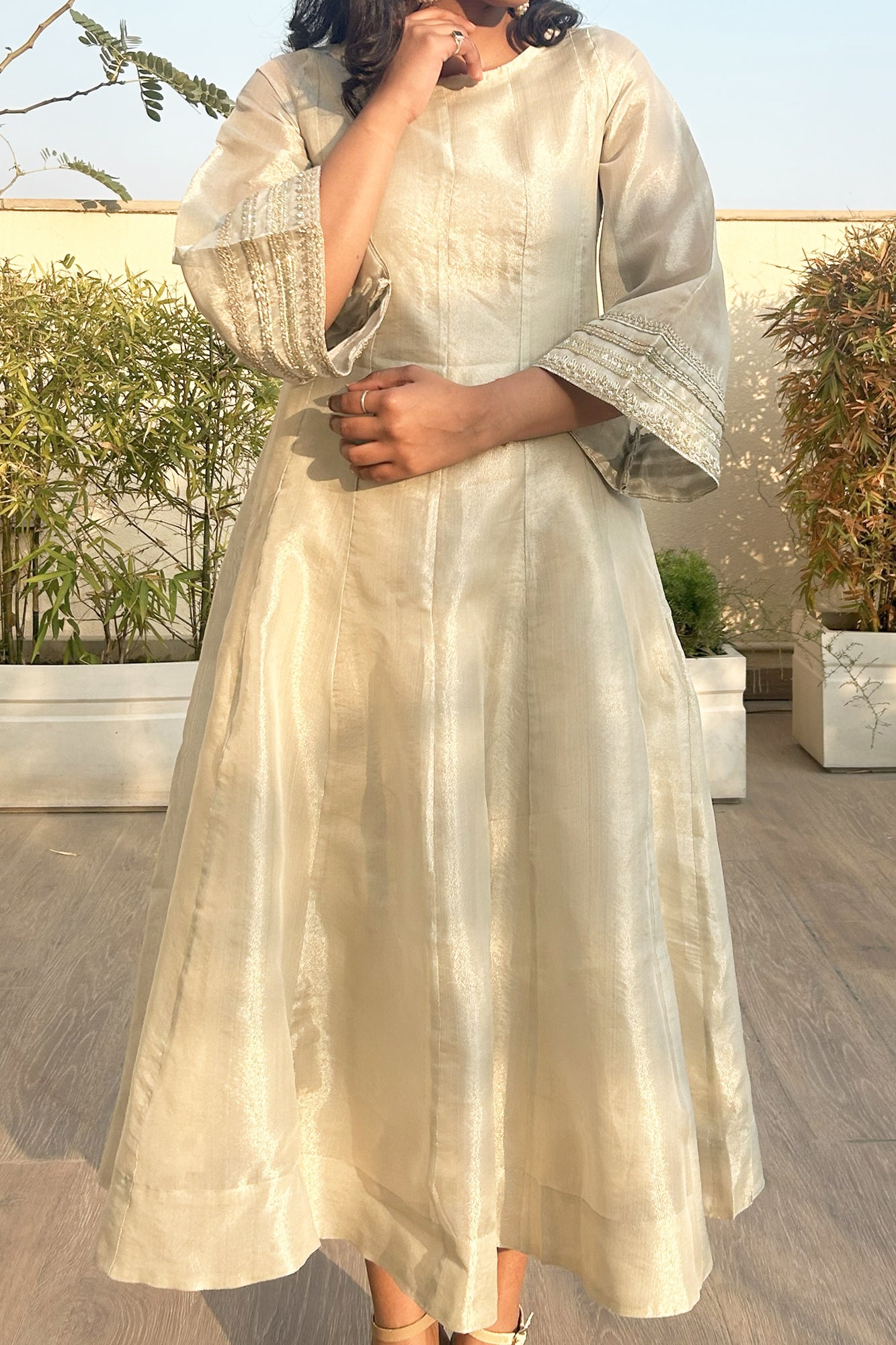 Tara Silver Anarkali