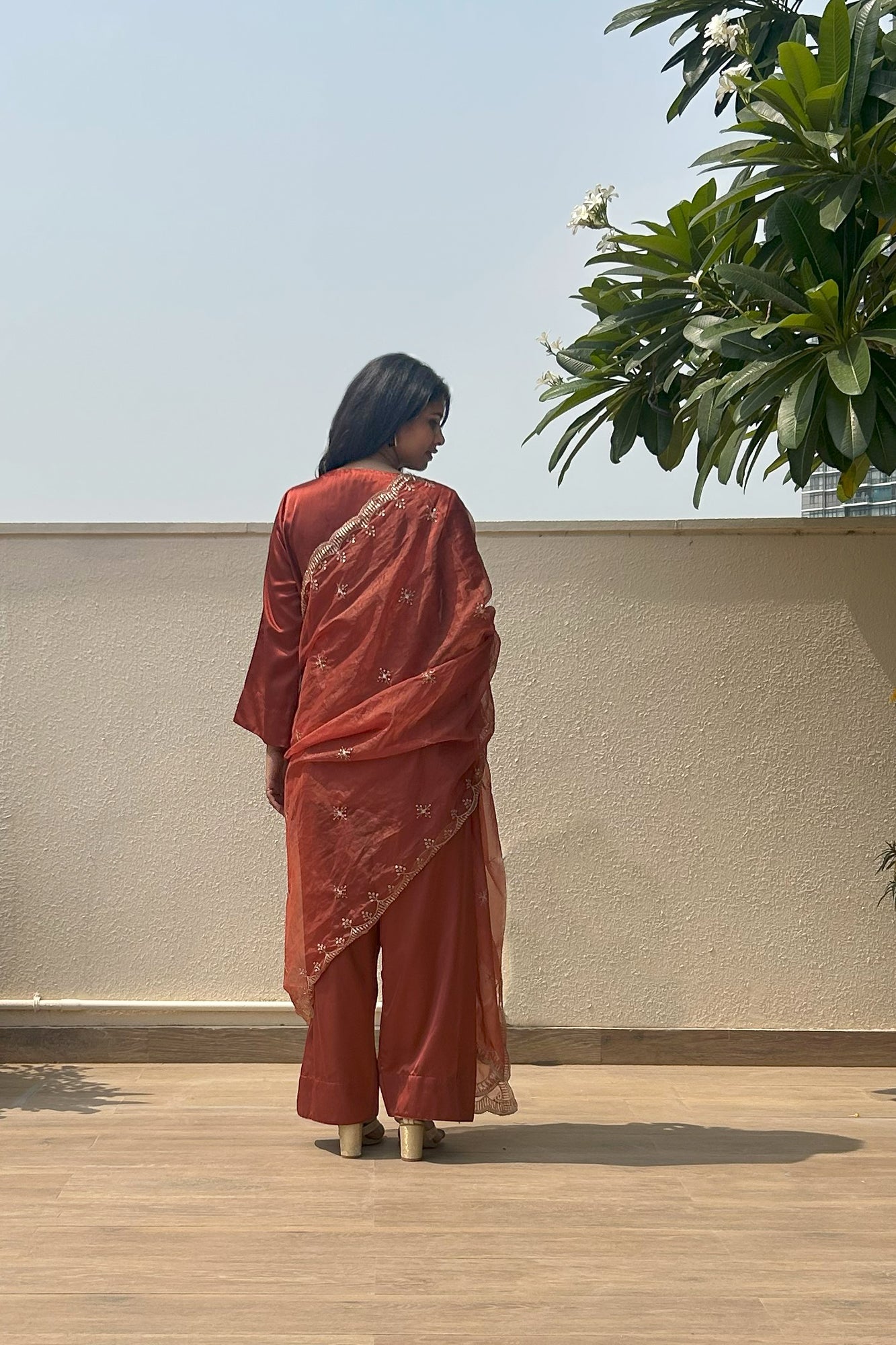 Gulnaar Farshi Set - Rust
