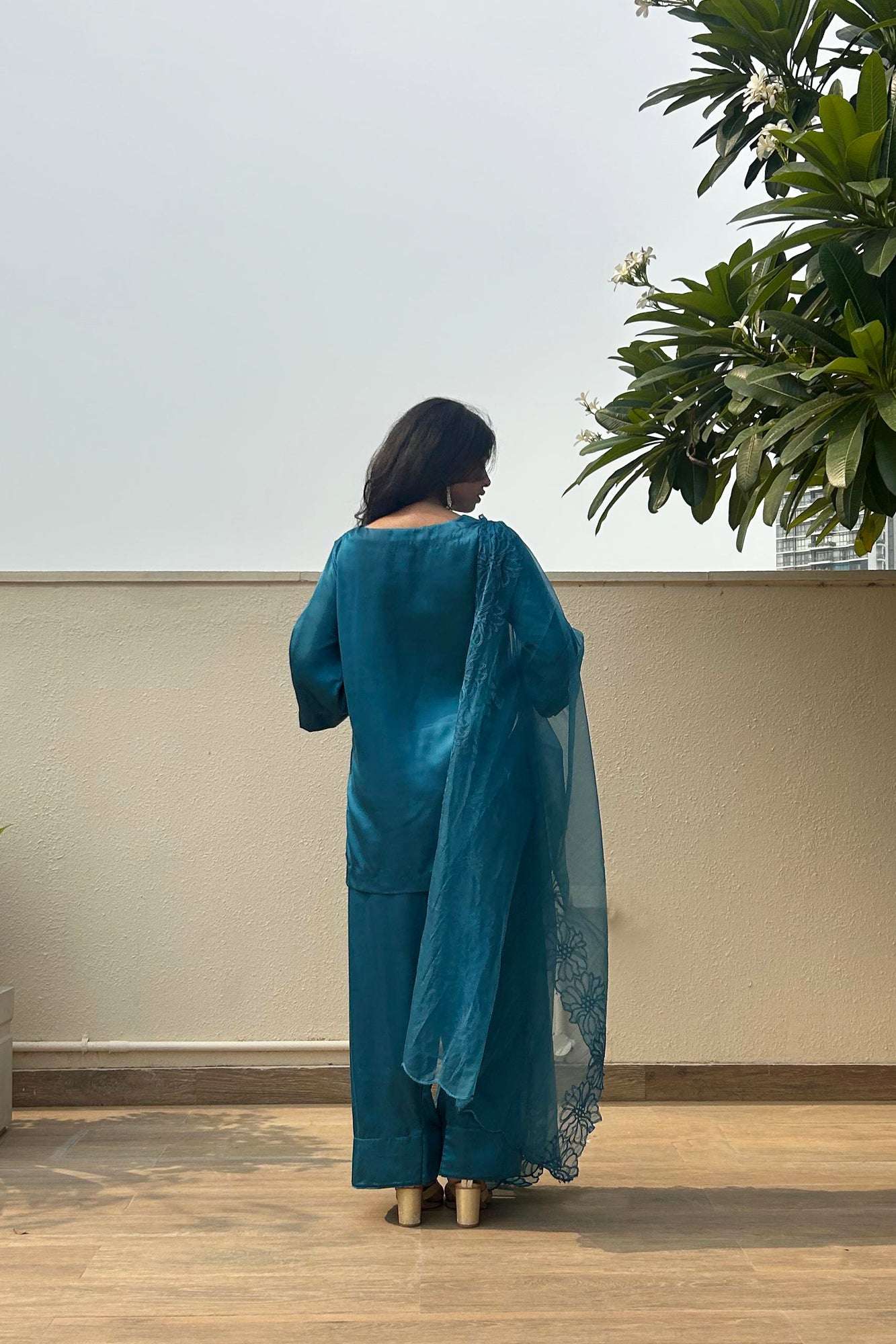 Sama Farshi Set - Blue