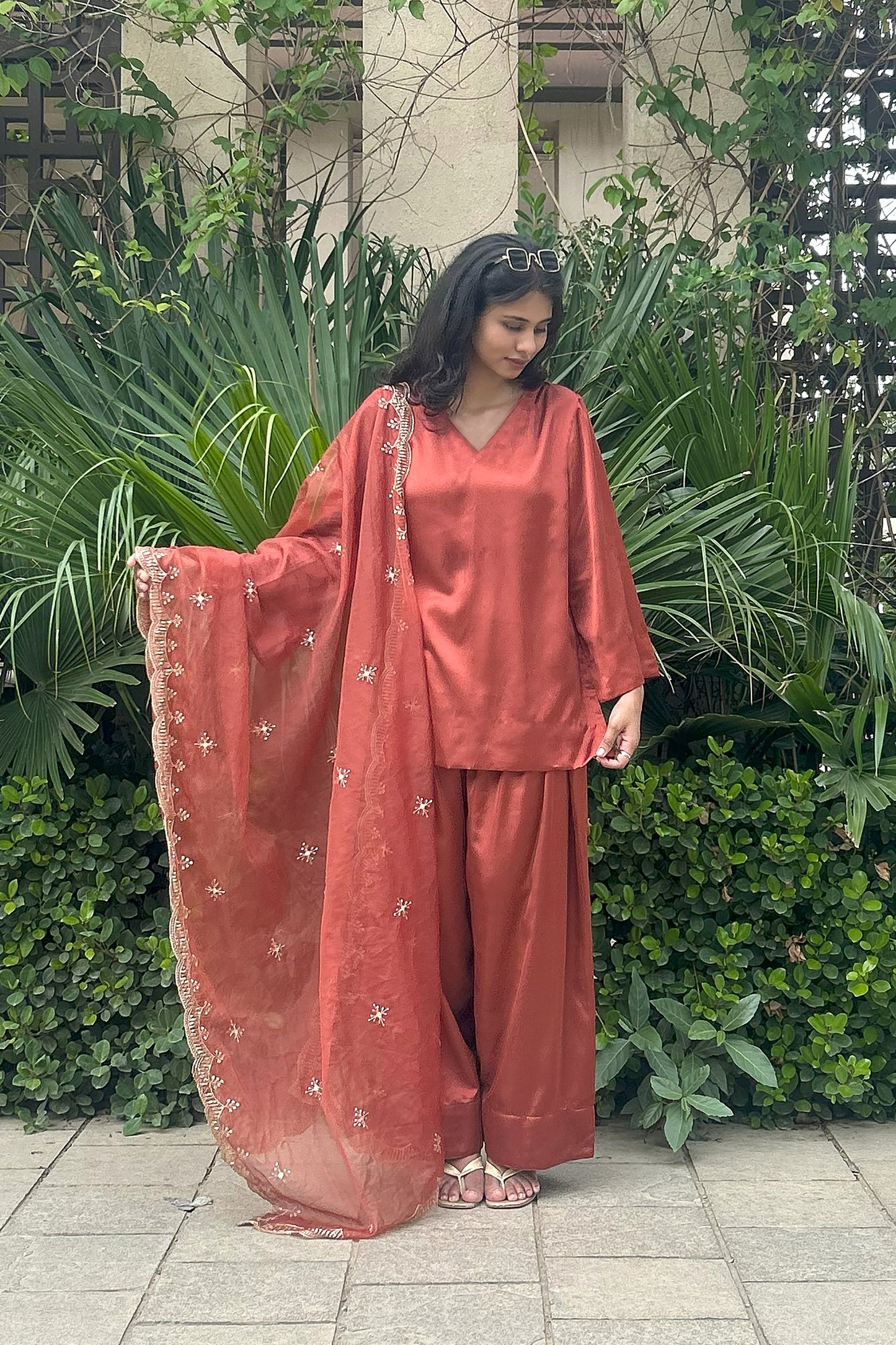 Gulnaar Farshi Set - Rust