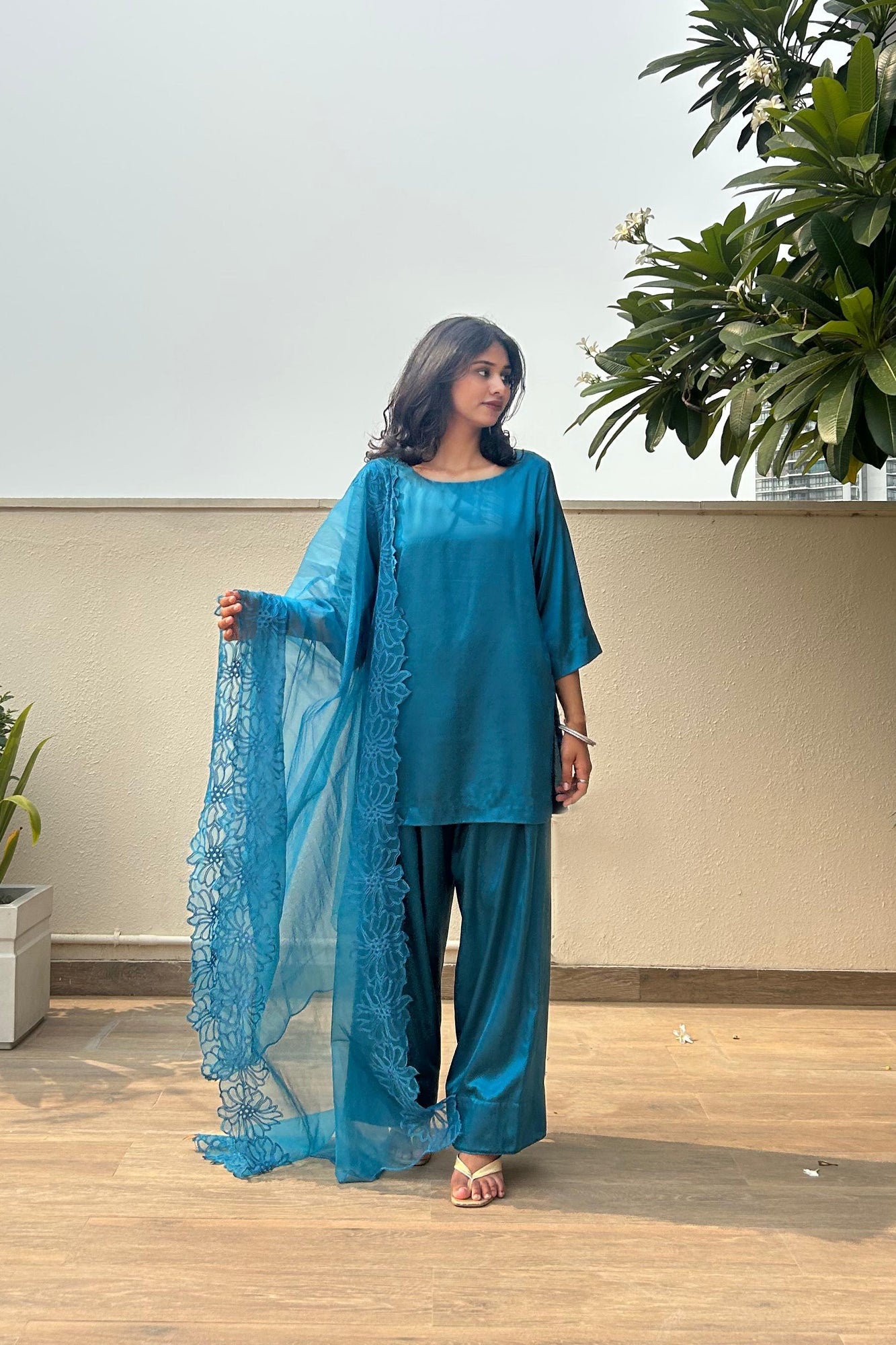 Sama Farshi Set - Blue