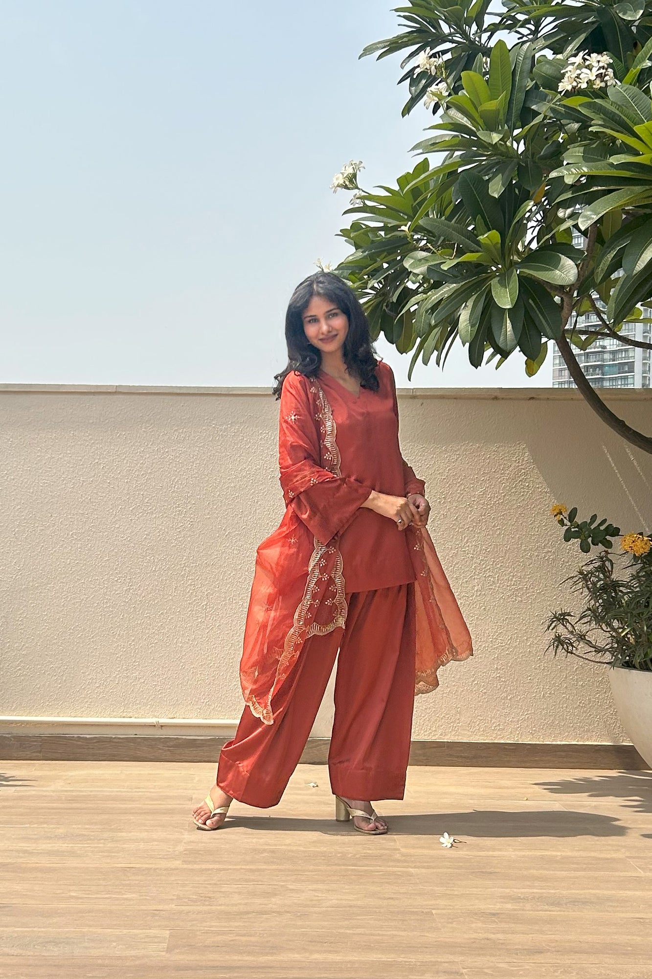 Gulnaar Farshi Set - Rust