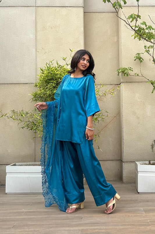 Sama Farshi Set - Blue